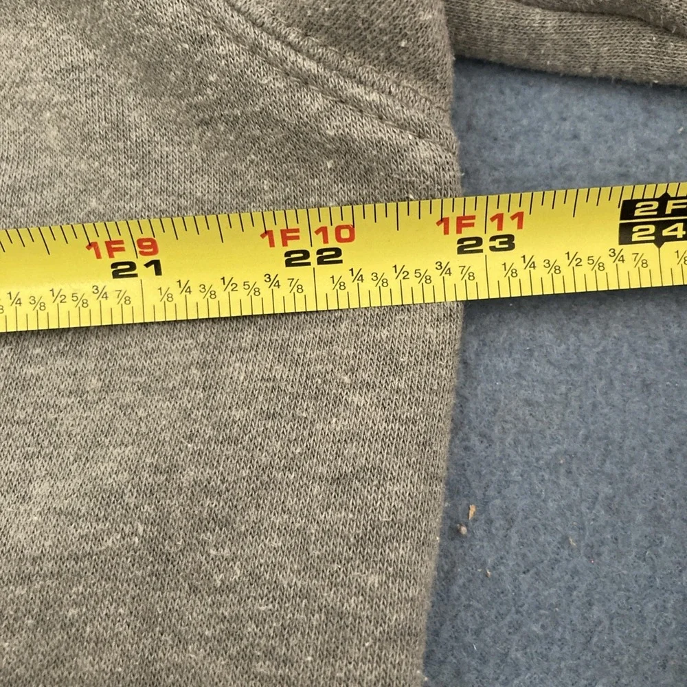 The North Face Gray Half Dome Logo Hoodie (A7R9F) w/Front Pocket - SZ M